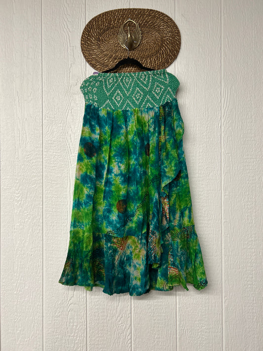 Crepe Sari Inner Peace Wrap Skirt 0626 036