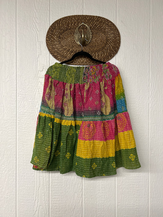 Pareo Kantha Meadow Skirt 0826 047