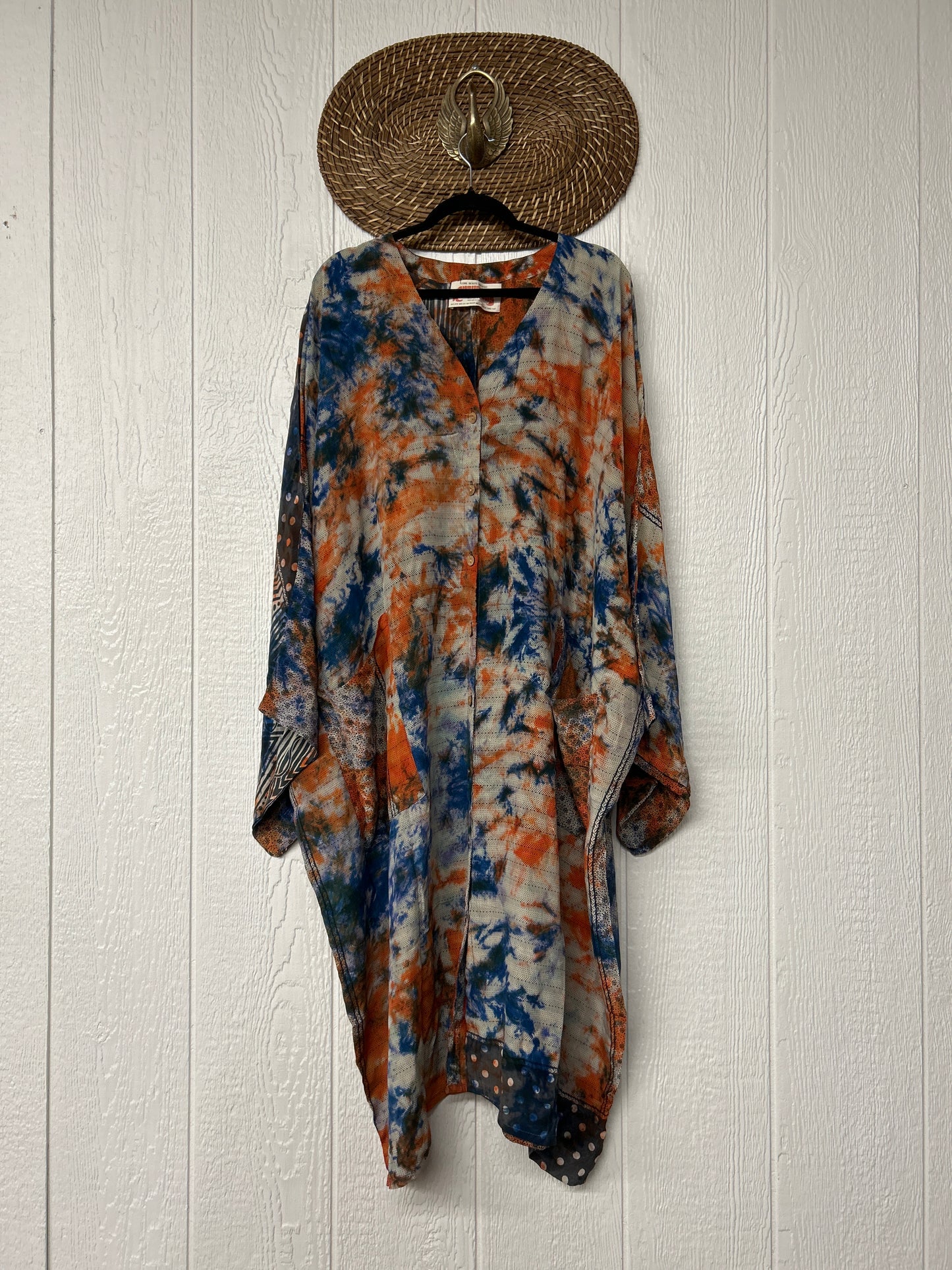 Crepe Sari Gaia Duster Dress 0426 180