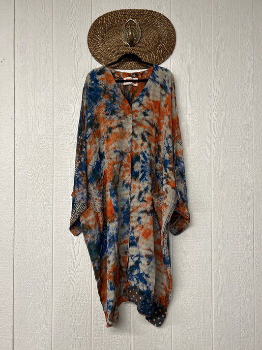 Crepe Sari Gaia Duster Dress 0426 180