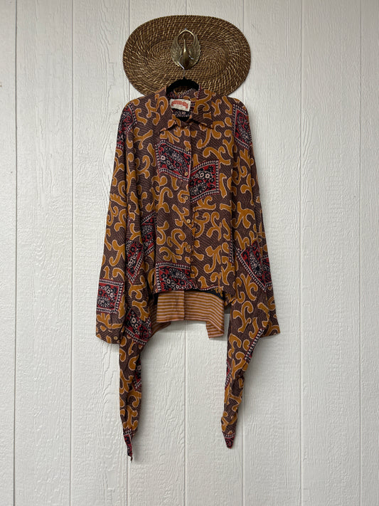 Crepe Sari Nirvana Button Down 1125 147