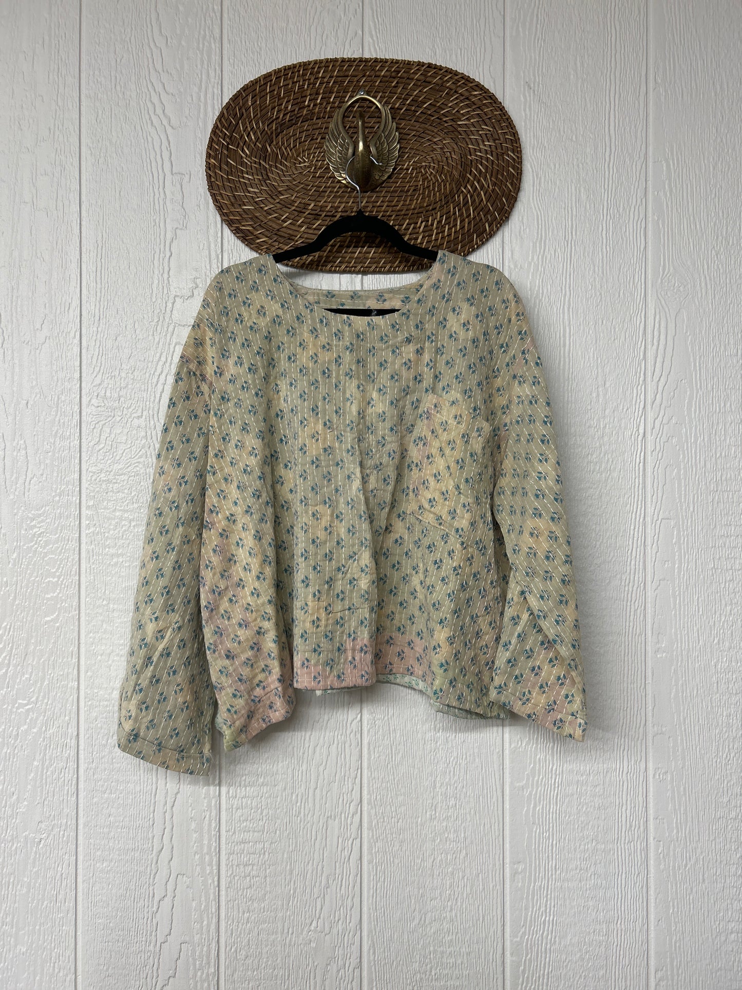 Pareo Kantha Wanderer Pocket Crop Top 0226 123