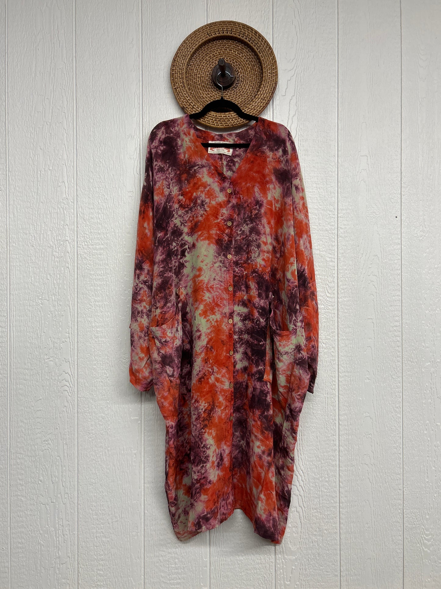 Crepe Sari Gaia Duster Dress 0426 042