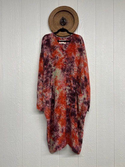 Crepe Sari Gaia Duster Dress 0426 042