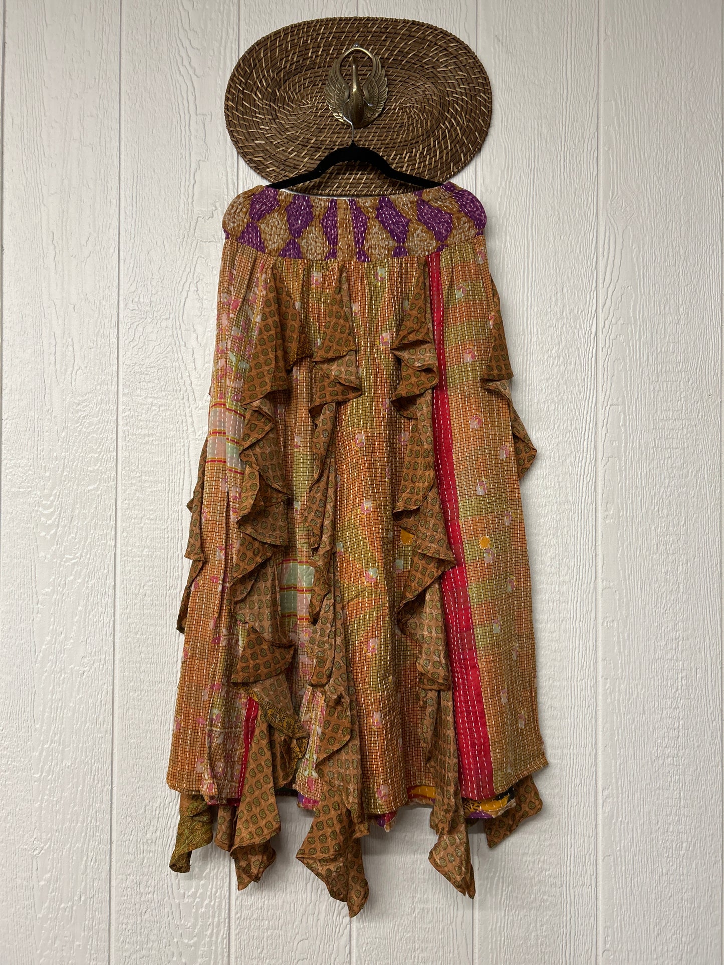 Pareo Kantha Willow Maxi Skirt 0826 190