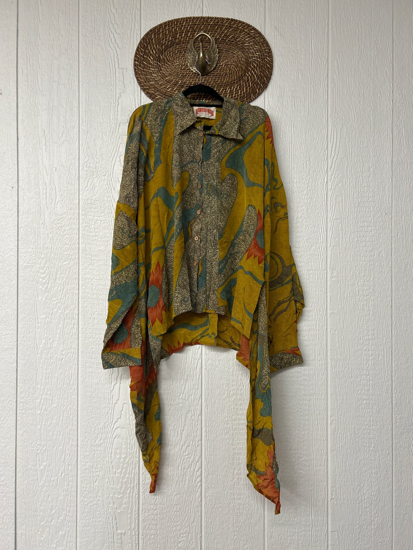 Crepe Sari Nirvana Button Down 1125 066