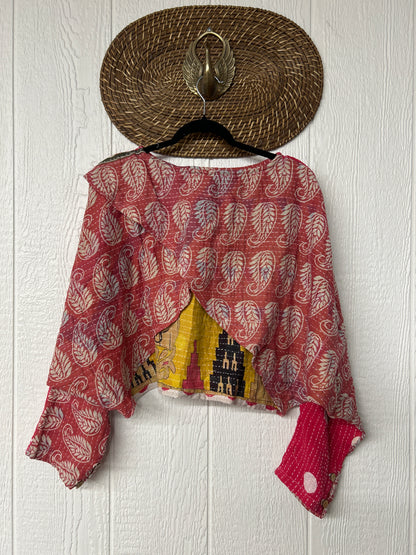 Pareo Kantha In Bloom Cropped Pullover 0326 156