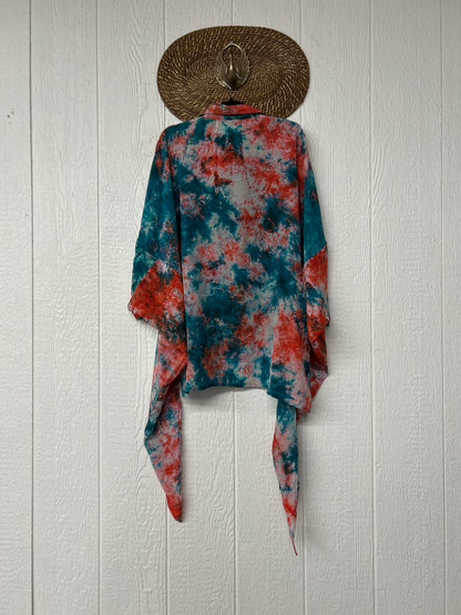 Crepe Sari Summer Nirvana Button Down 0626 060