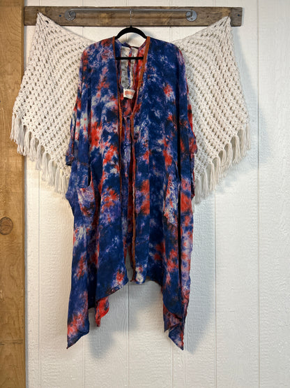Crepe Sari Orchid Kimono 0626 177