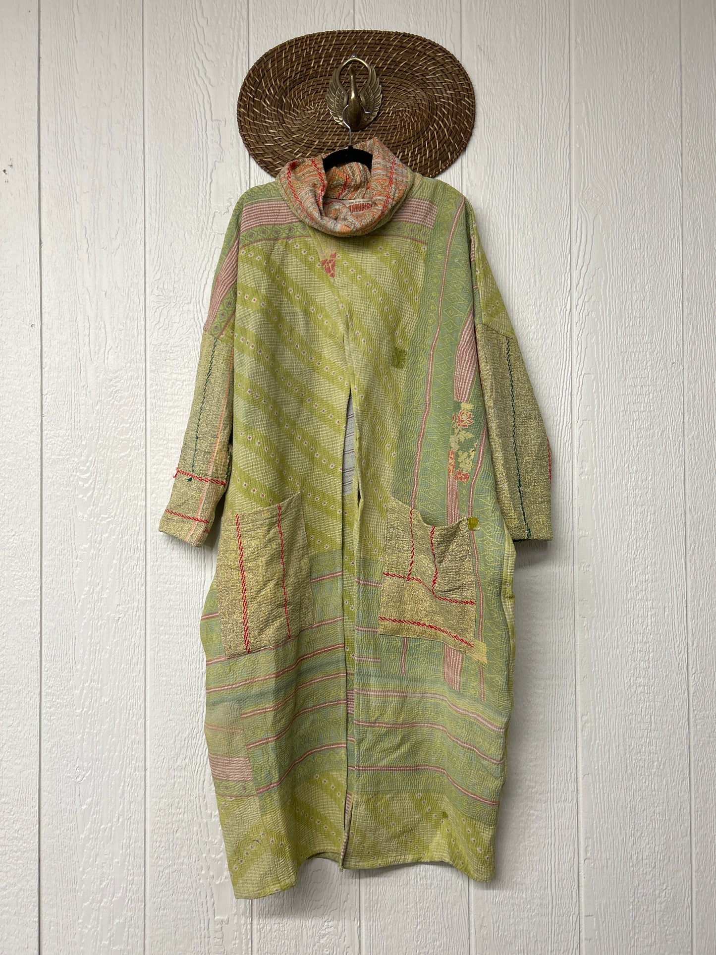 Fine Kantha Cowl Split Pullover 1225 077