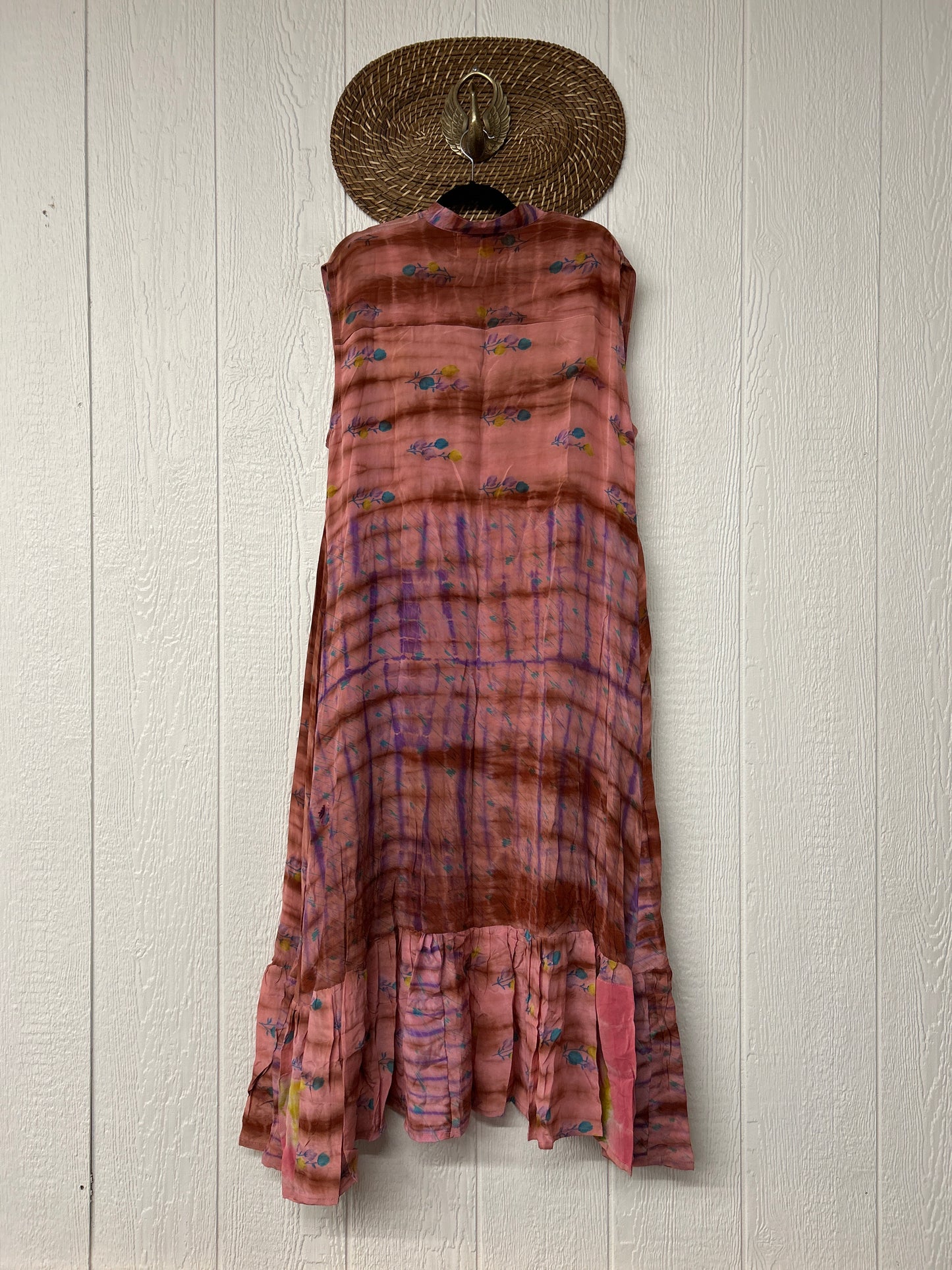 Crepe Sari Summer Dahlia Duster 0726 006
