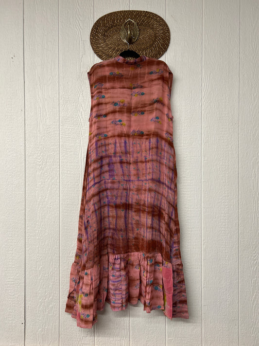 Crepe Sari Summer Dahlia Duster 0726 006