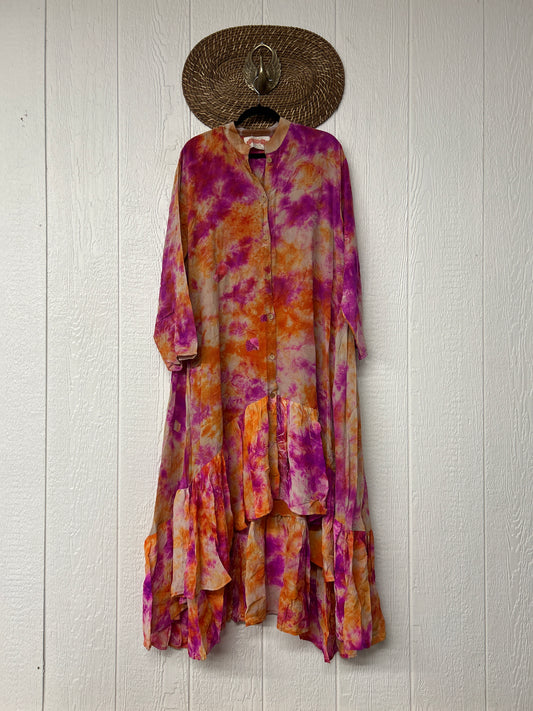 Crepe Sari Dahlia Duster Dress 0326 199