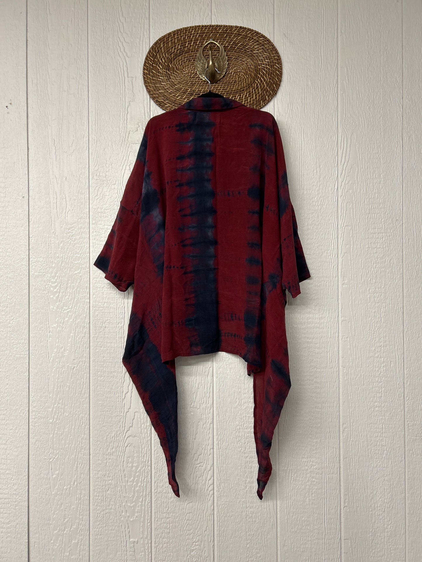 Crepe Sari Summer Nirvana Button Down 0626 194