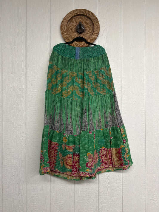 Pareo Kantha Lotus Maxi Skirt 0826 237