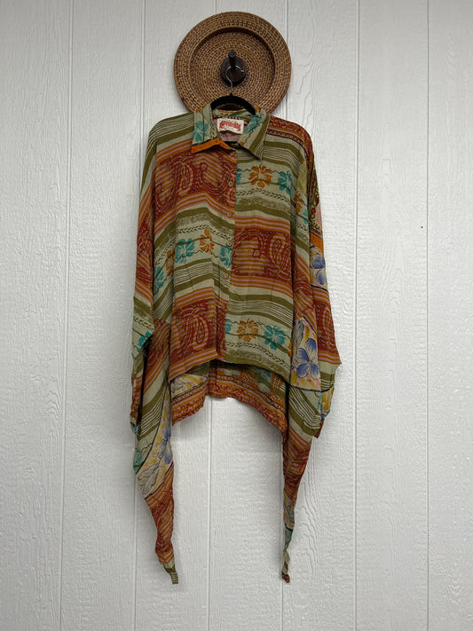 Crepe Sari Nirvana Button Down 1125 211