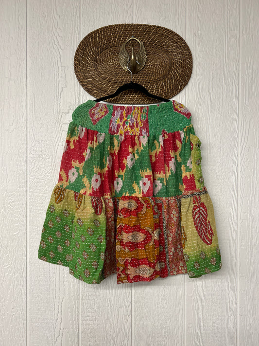 Pareo Kantha Meadow Skirt 0826 043