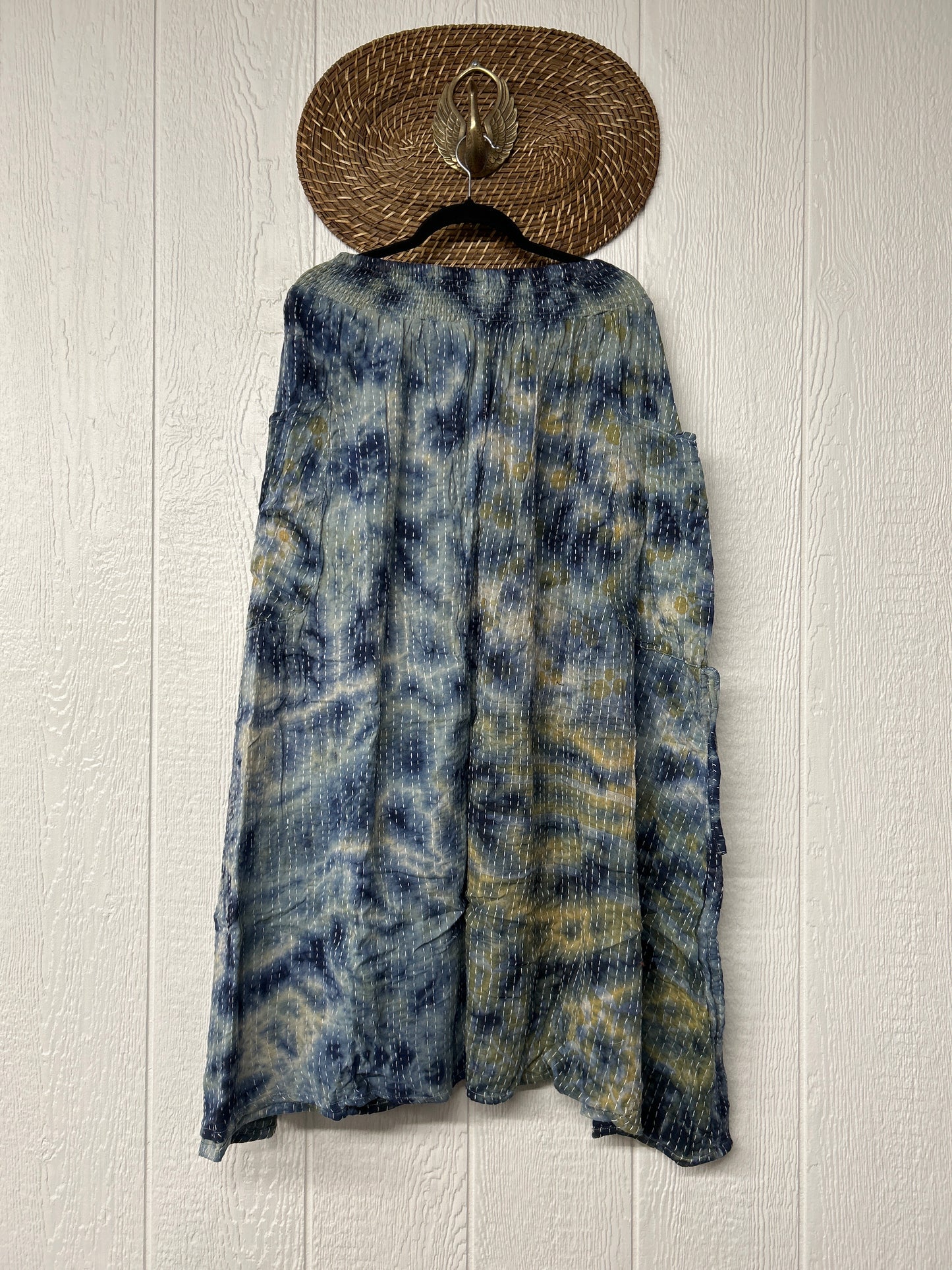 Pareo Kantha Butterfly Cargo Skirt 0526 021