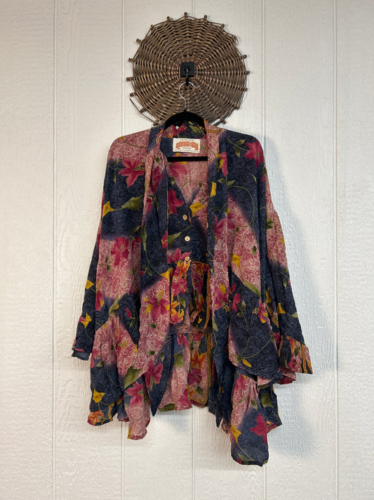 Crepe Sari Wild Rose Top 1026 064