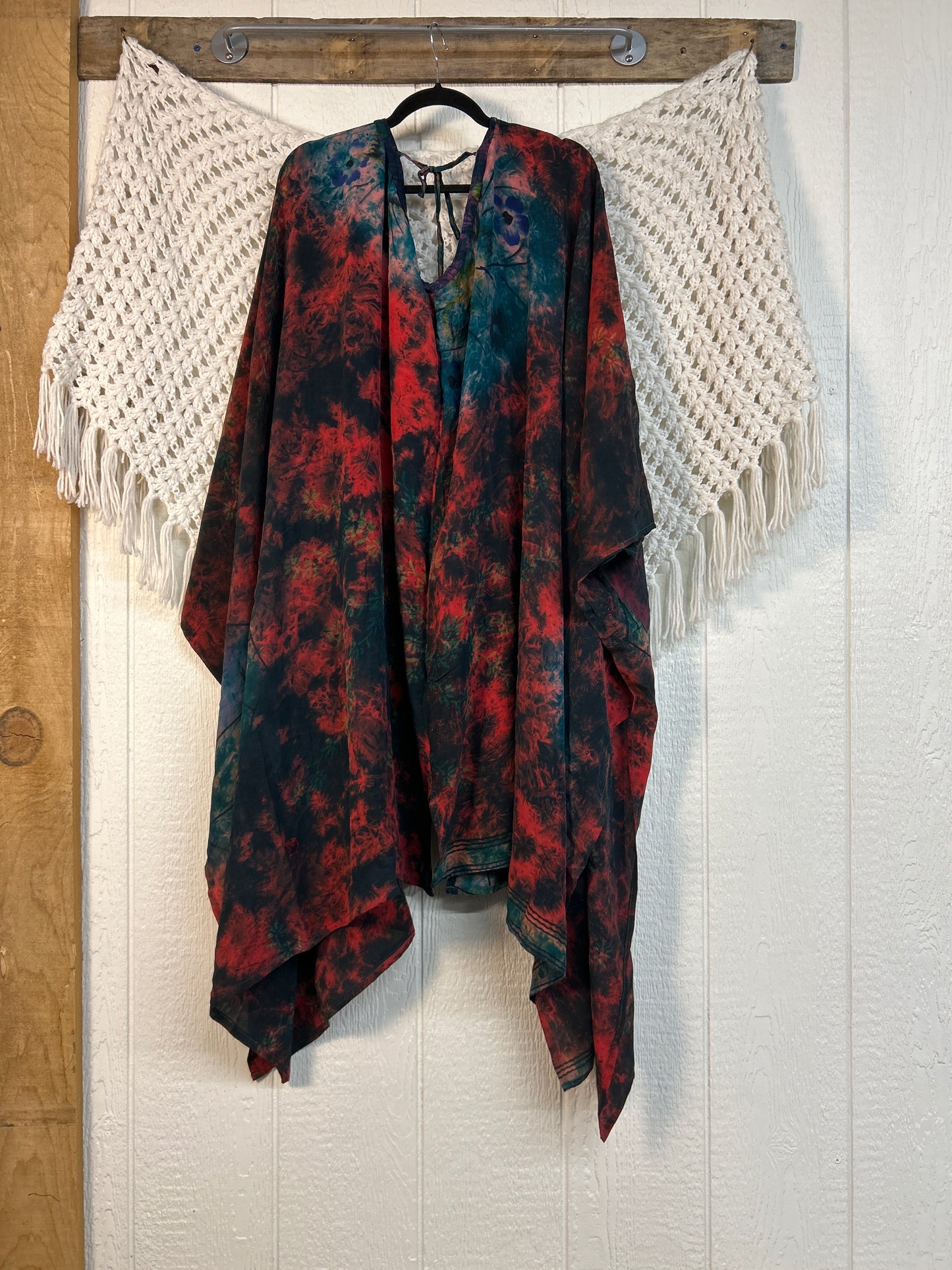 Crepe Sari Orchid Kimono 0626 165