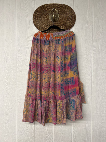 Crepe Sari Dahlia Skirt 1026 219