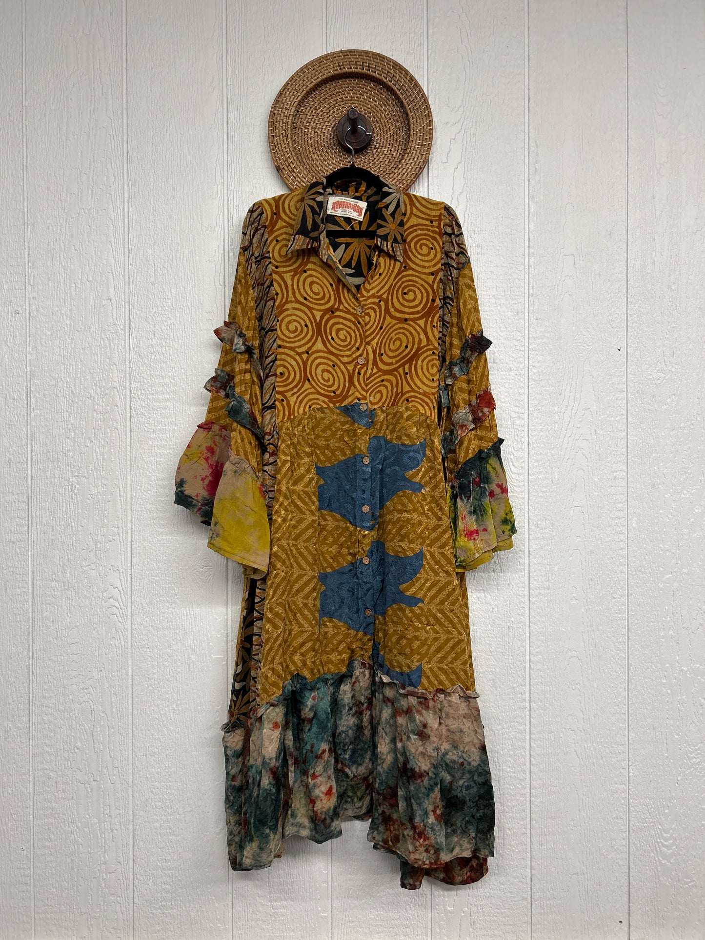 Crepe Sari Rhiannon Duster Dress 0226 214