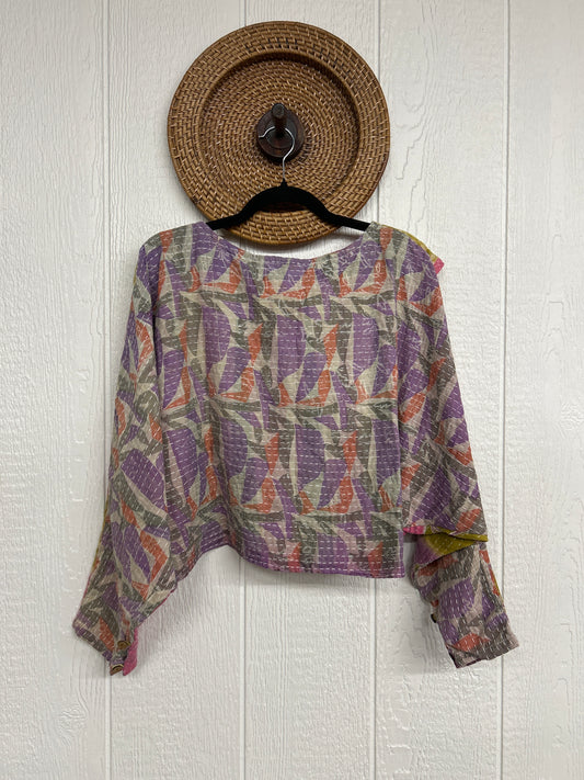 Pareo Kantha In Bloom Cropped Pullover 0326 002