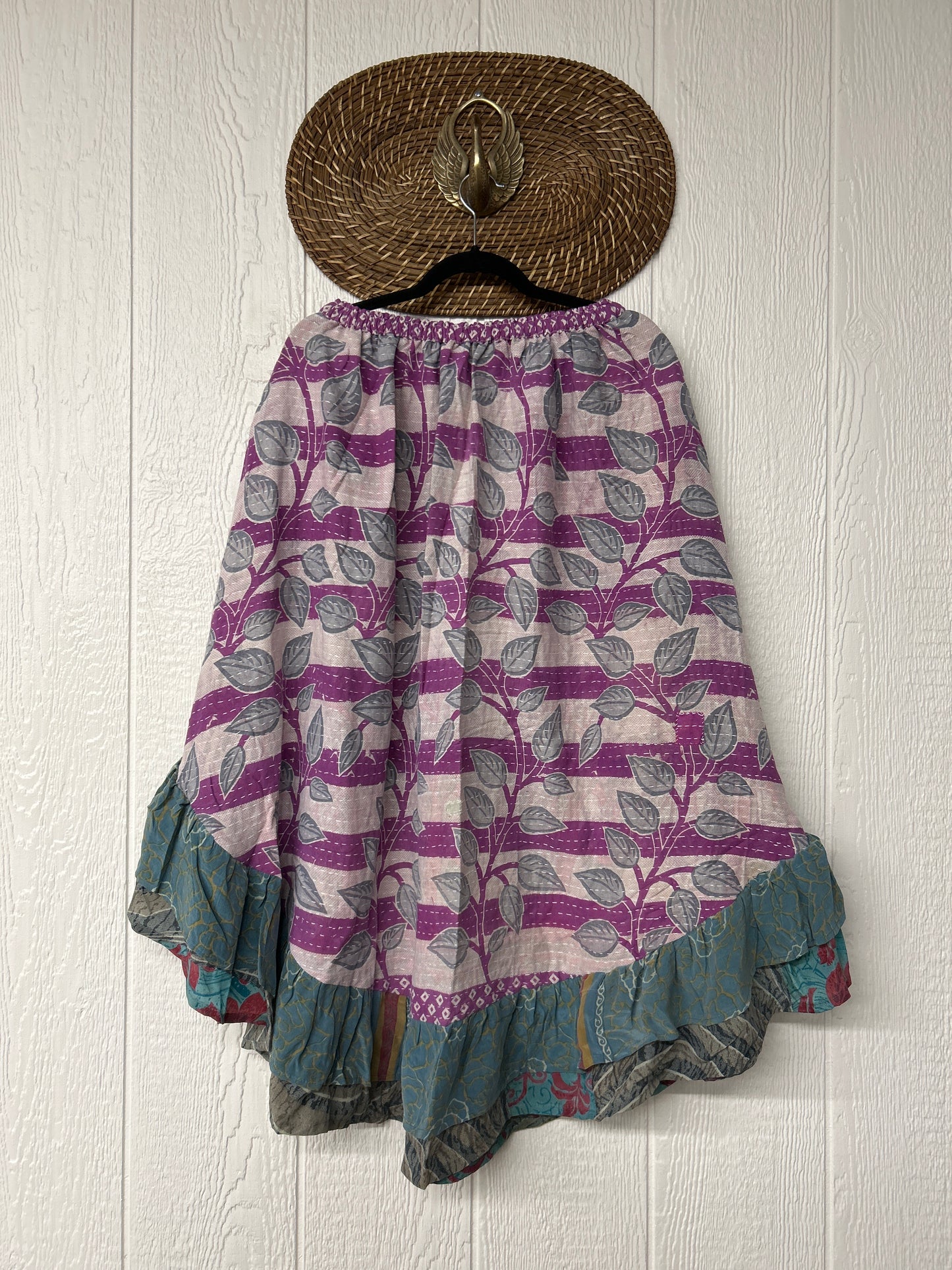 Pareo Kantha Wild Rose Skirt 0426 034