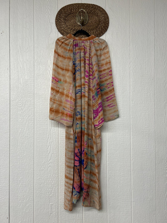 Crepe Sari Woodstock Duster Dress 0226 109