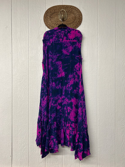 RETAIL Crepe Sari Summer Dahlia Duster 0726 084