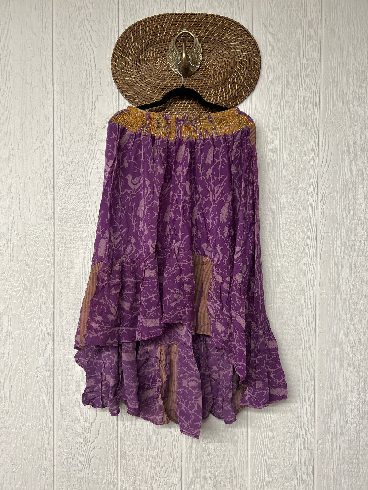 Crepe Sari Dahlia Skirt 1026 043