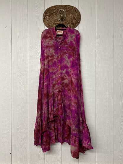 Crepe Sari Summer Dahlia Duster 0726 013