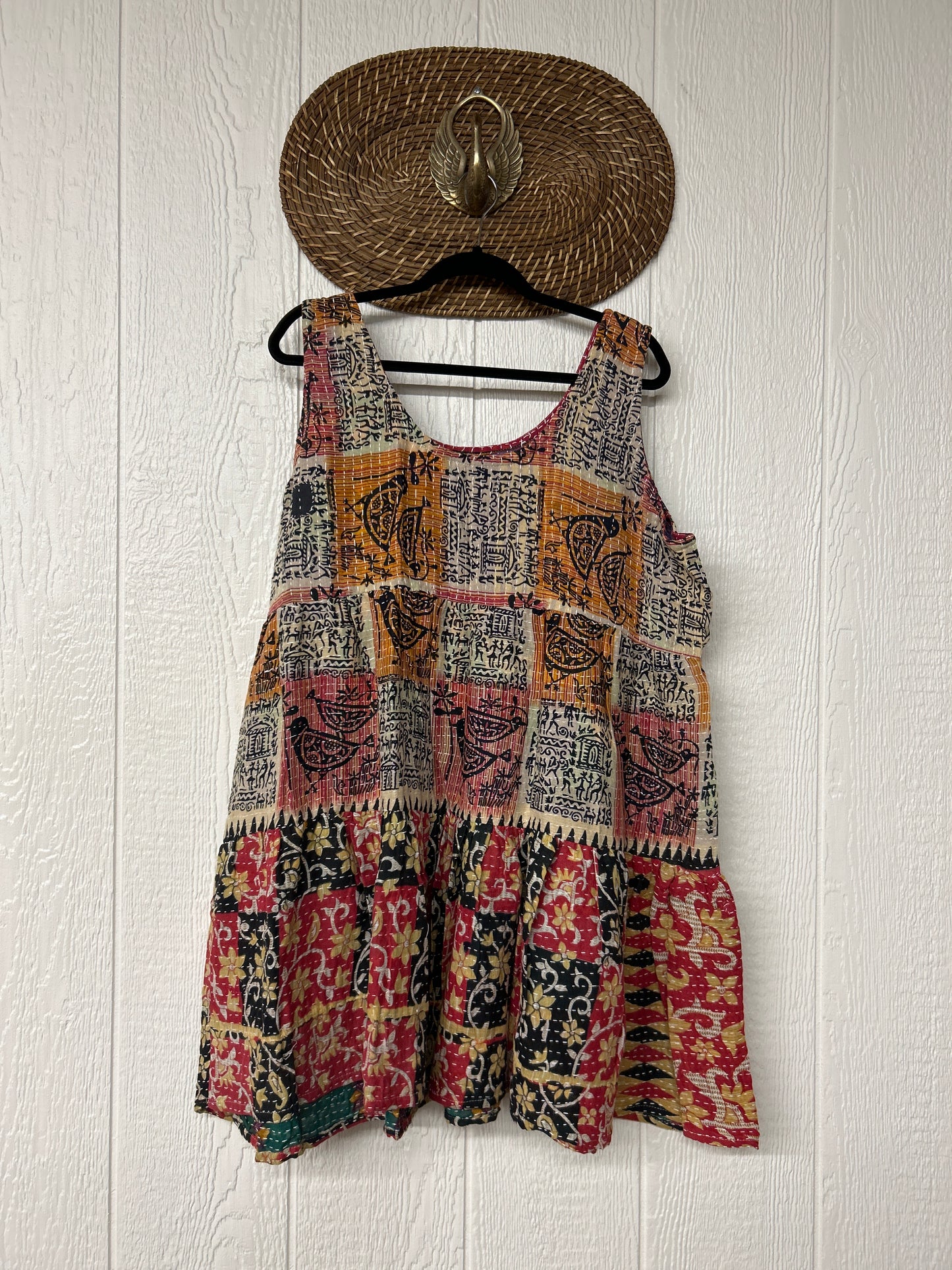 Kantha Meadow Mini Dress 0625 147