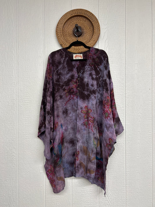 Aura Edit Crepe Sari Gaia Split Tunic 0726 014