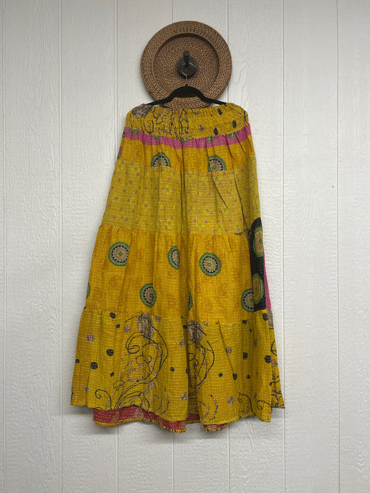 Pareo Kantha Lotus Maxi Skirt 0826 069