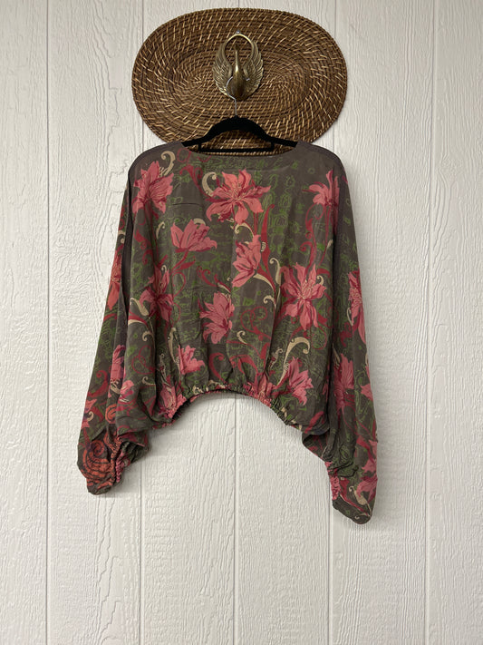 Crepe Sari Luna Crop Top 0126 166