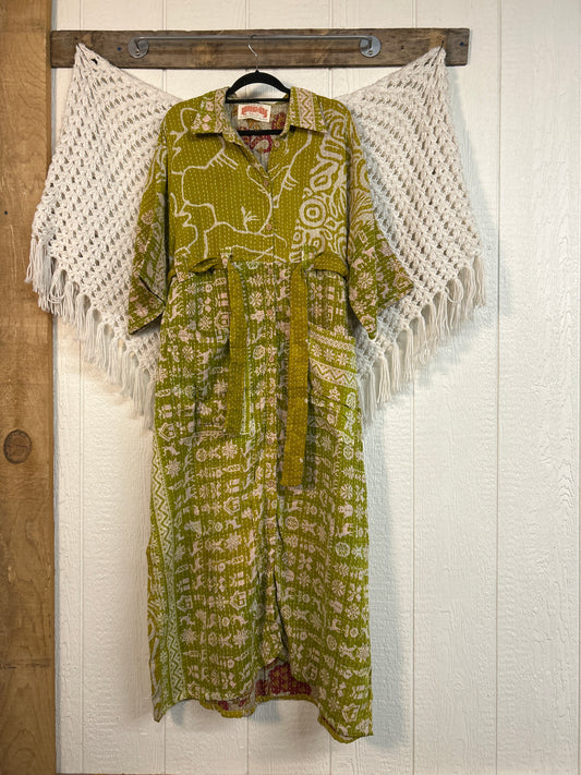 Pareo Kantha Gravity Duster Dress 0226 156