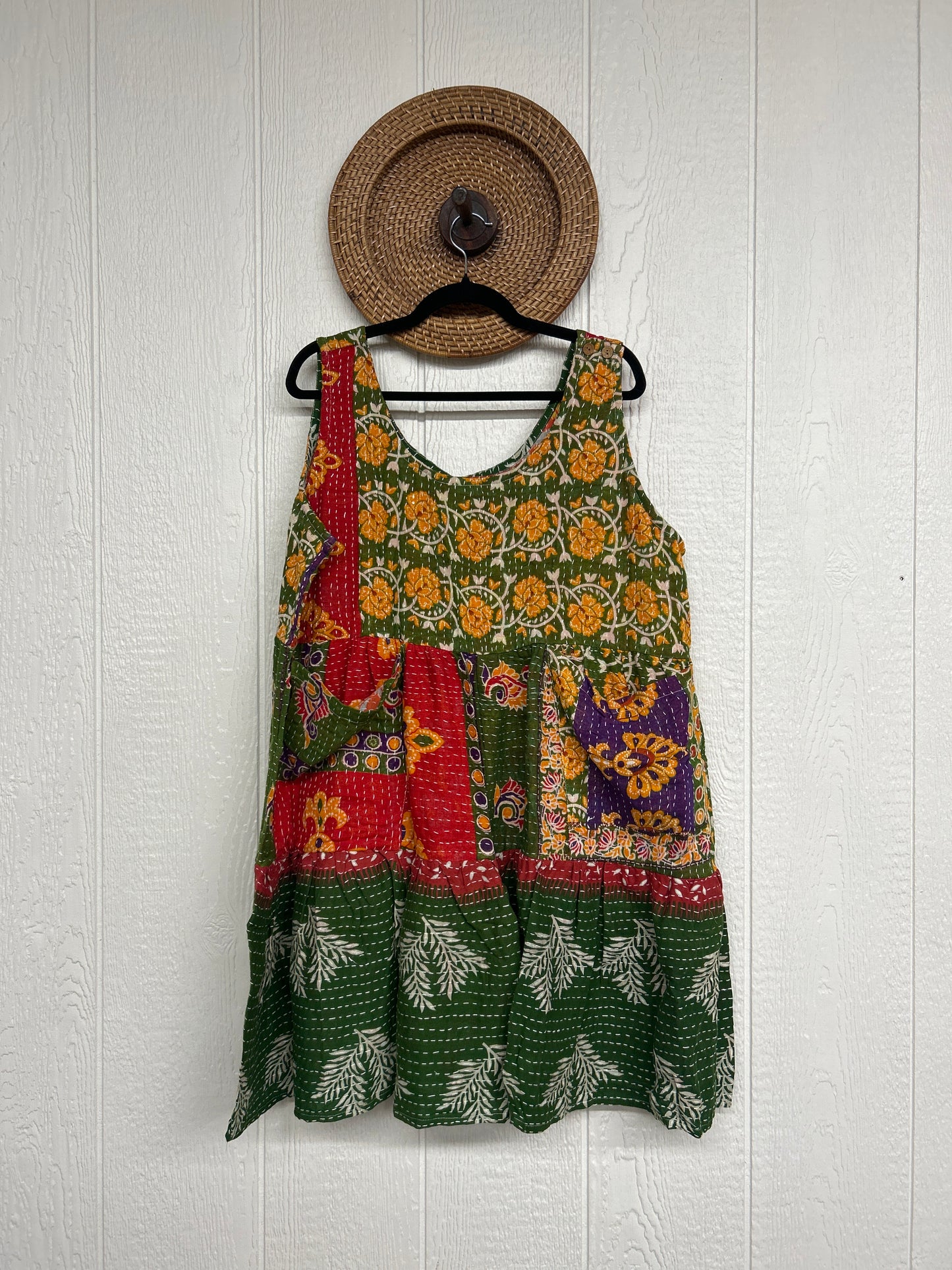 Kantha Meadow Mini Dress 0625 123