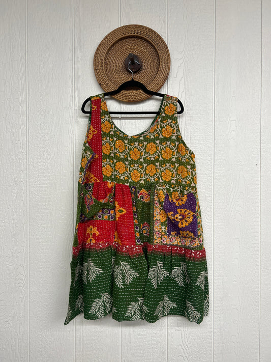 Kantha Meadow Mini Dress 0625 123