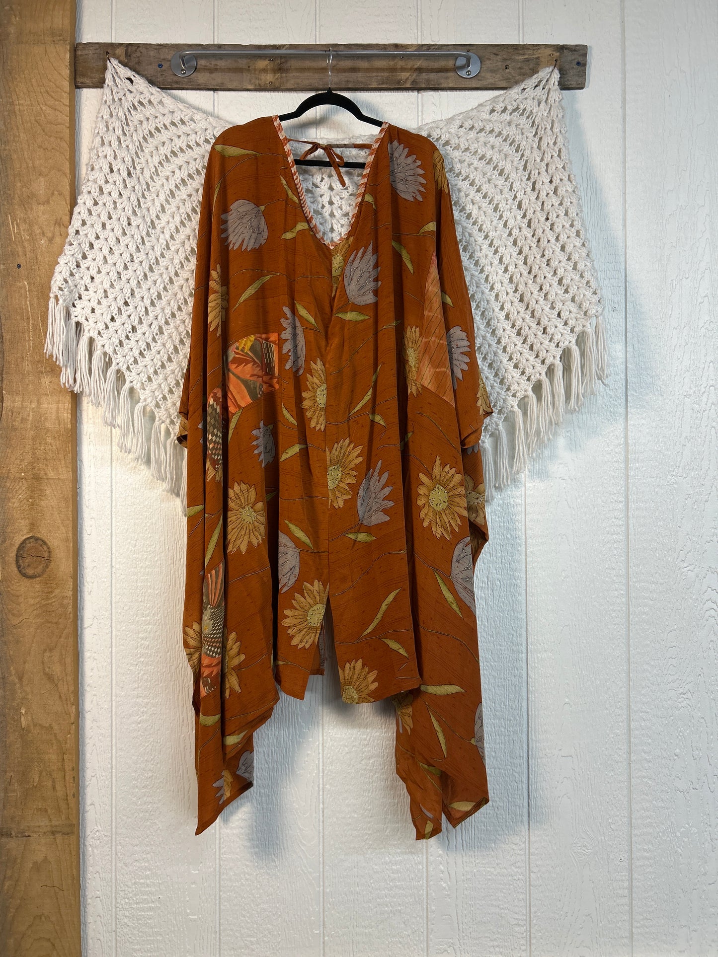 Crepe Sari Orchid Kimono 0626 265