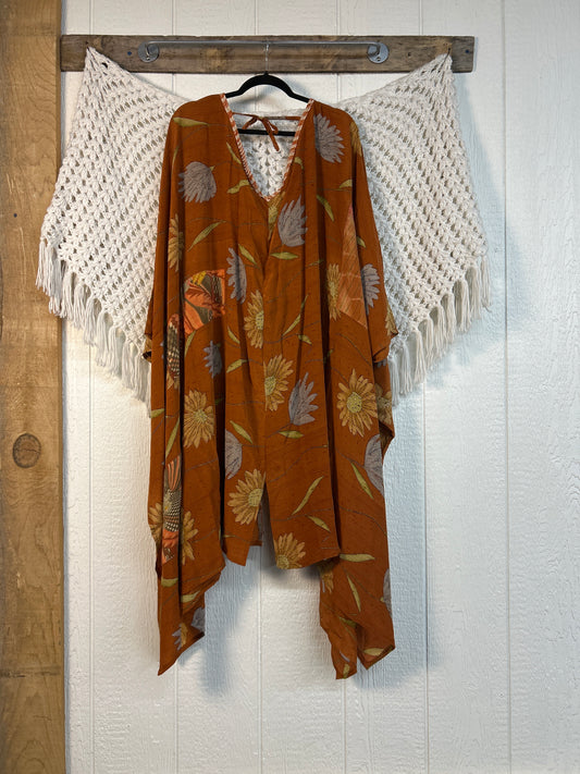 Crepe Sari Orchid Kimono 0626 265