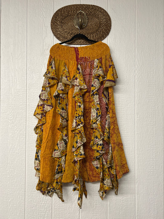 Pareo Kantha Willow Maxi Skirt 0826 179