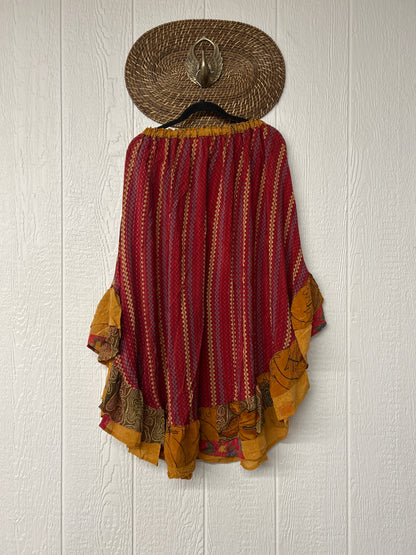 Crepe Wild Rose Skirt 1025 159