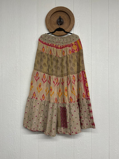 Pareo Kantha Lotus Maxi Skirt 0826 267