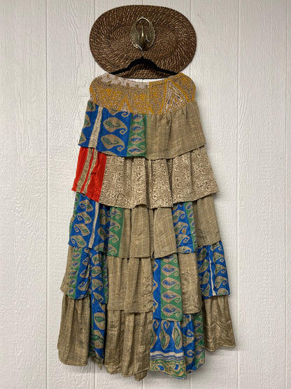 Rasgulla Sari Venus Ruffle Maxi 1125 051