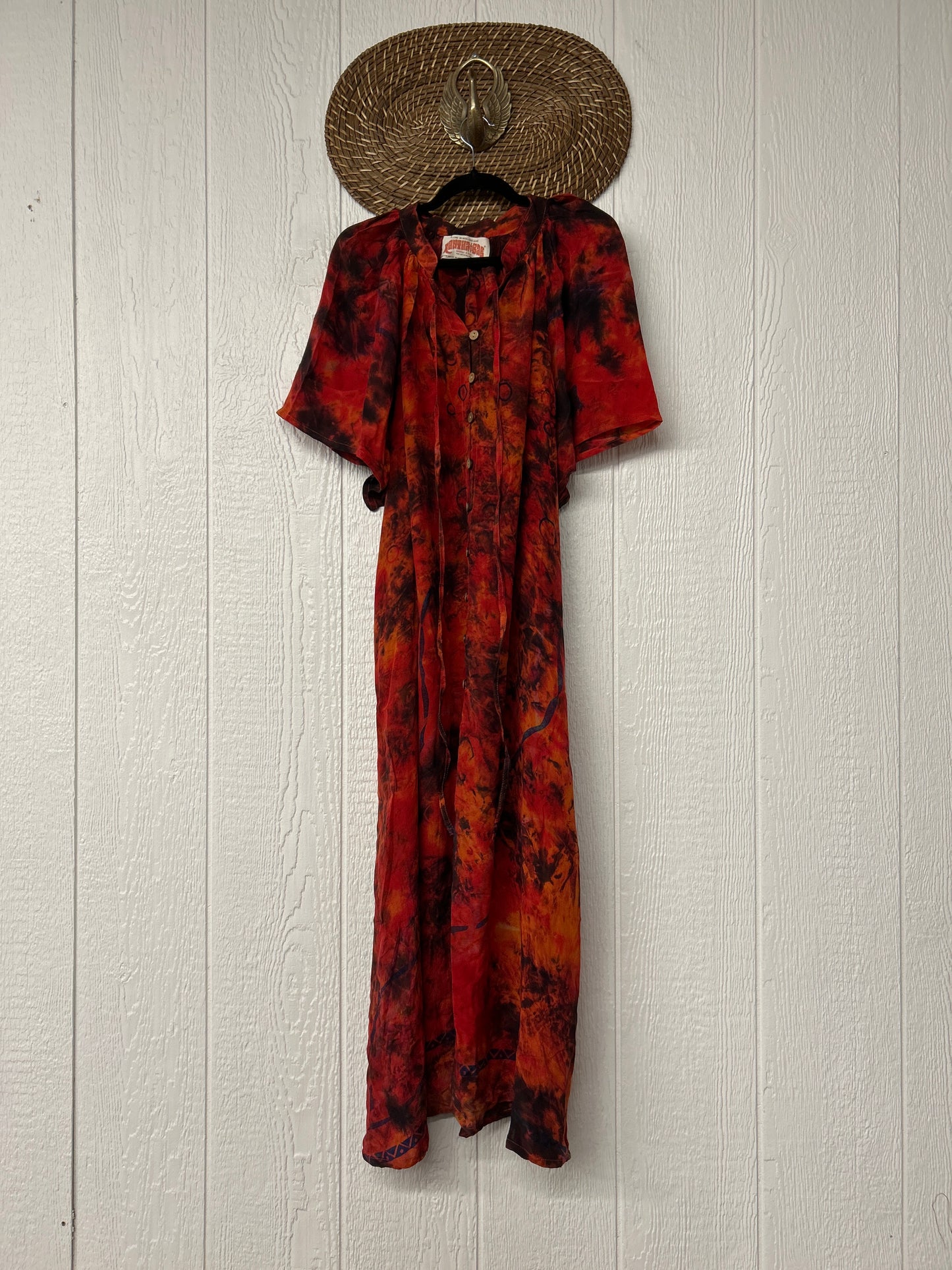Crepe Sari Summer Woodstock Duster 0626 268