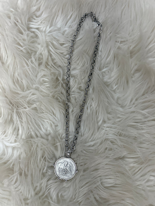 RETAIL Horse Coin Necklace 0226 010