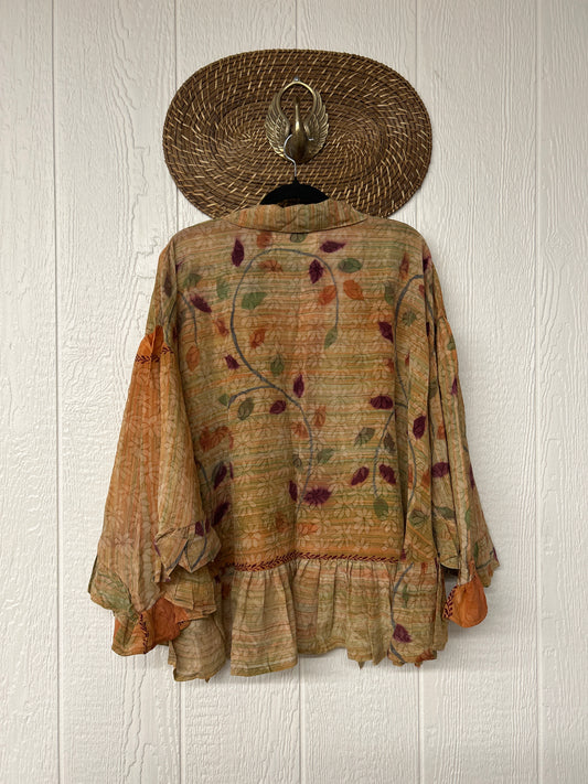 Crepe Sari Wild Rose Top 1225 222