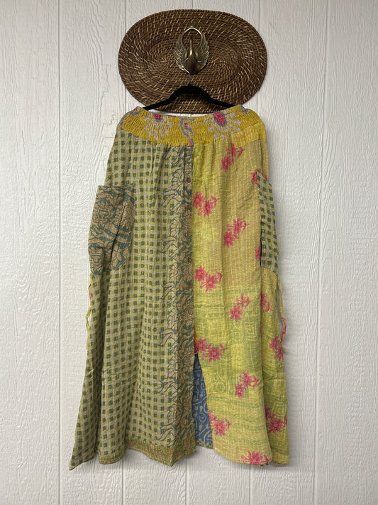 Pareo Kantha Butterfly Cargo Skirt 0426 065