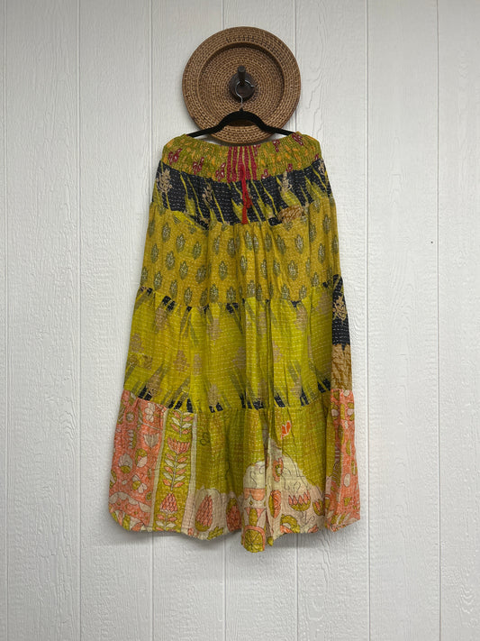 Pareo Kantha Lotus Maxi Skirt 0826 280